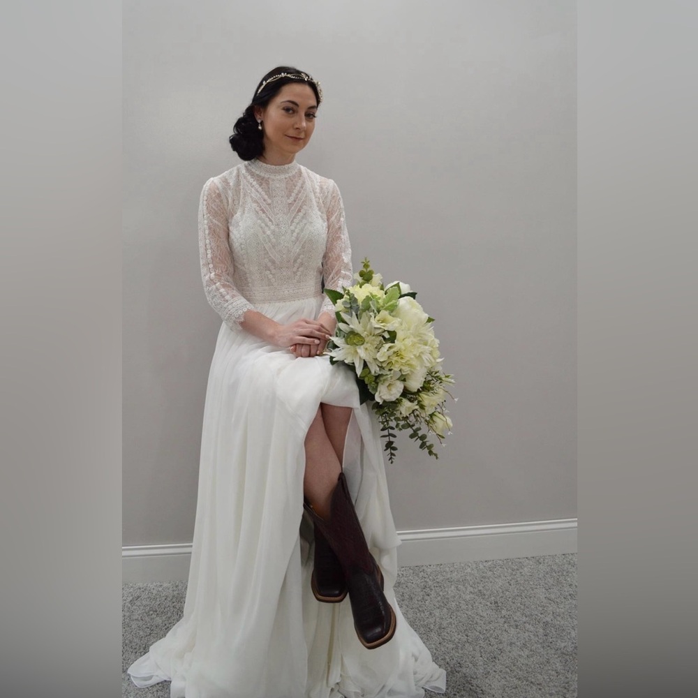 Pronovias Mimosa Boho Wedding Dress